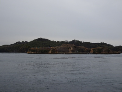 宮ノ窪瀬戸展望地から見た能島
