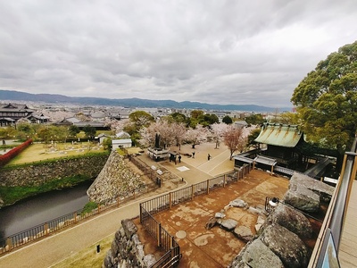 天守台から柳澤神社