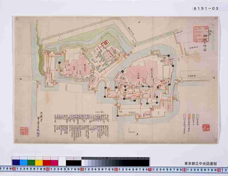 江戸城の写真：江戸御城総絵図 | 攻城団