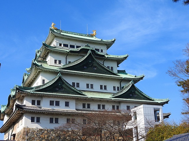 正月の名古屋城。