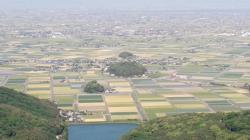 肥前犬山城展望台から見た須古城と支城
