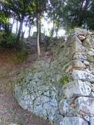 三重櫓西側の登り石垣