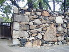鉄門東面の石垣
