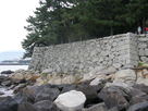 海沿いの石垣