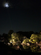京の七夕・二の丸庭園と月…