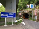 柳ヶ瀬隊道のトンネル入口すぐから入ります…