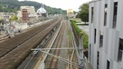 JR甲府駅脇の石垣…