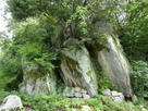 城跡の自然石