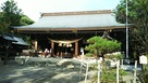 本丸跡の菊池神社…