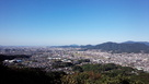 天判山城から見る立花山城