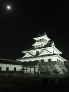 月が見守る長浜城…