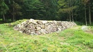 修復完了した居館跡の石垣