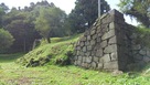 和党門跡付近の石垣…