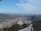 天守閣最上階からの長良川の眺望…