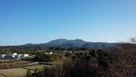山田城から見る雲仙岳…