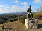 滝廉太郎像と二の丸からの眺望