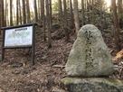 竜王山城跡の石碑と案内板
