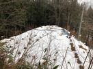 雪に覆われた二の郭跡