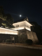 桜田門と満月