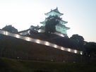 ライトアップされた掛川城…