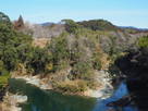 牛渕橋から見た長篠城