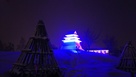 雪で作られた御三階櫓（2019上杉雪灯篭…