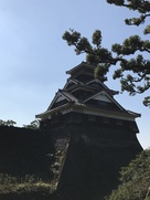 加藤神社からの宇土櫓…