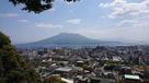 山城展望台から桜島を望む