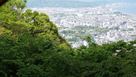 本丸から小田原城を見下ろす…