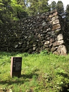 清水門跡の石垣…