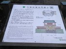久保田城表門礎石の説明版