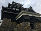 曇り松江城