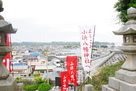 八幡神社の階段から大原の街並み…