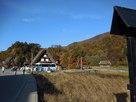 白川郷から見た荻町城…