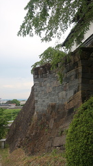 太鼓堂下の石垣(東側から)