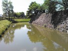 松代城の掘と石垣…