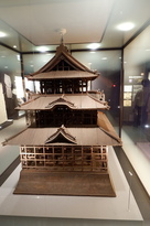 一階展示の城模型