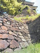 上田城の石垣と櫓…