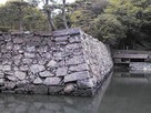 徳島城の石垣と水掘…