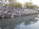 徳島城の石垣と水掘…