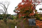 本丸跡土塁と空堀…