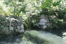 大松山大池の石垣…