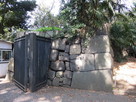 柚木門跡の石垣…