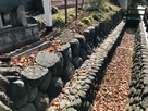 中野陣屋県庁記念館の西側の石積み？…