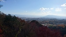 本丸から松永屋敷までの間、奈良方面を望む