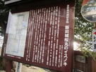 飯田城桜丸のイスノキの案内板…