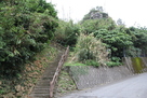 登城口の階段