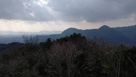 障子ヶ岳城から見る香春岳城…