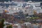 松本城を見下ろして…