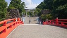 武田神社　橋と鳥居…